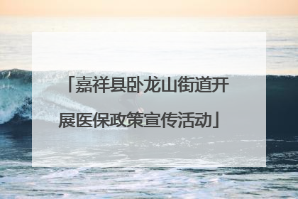 嘉祥县卧龙山街道开展医保政策宣传活动
