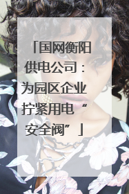 国网衡阳供电公司：为园区企业拧紧用电“安全阀”