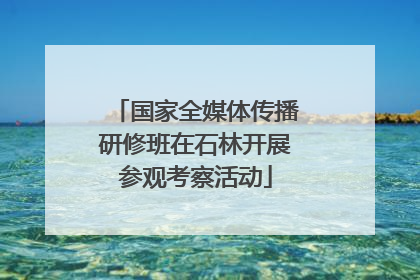 国家全媒体传播研修班在石林开展参观考察活动