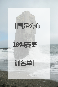 国足公布18强赛集训名单