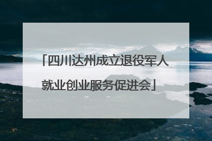 四川达州成立退役军人就业创业服务促进会