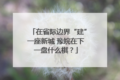 在省际边界“建”一座新城 豫皖在下一盘什么棋？