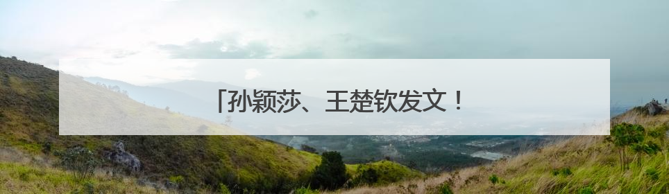孙颖莎、王楚钦发文！王励勤透露国乒新计划