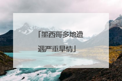 墨西哥多地遭遇严重旱情