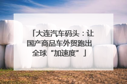 大连汽车码头：让国产商品车外贸跑出全球“加速度”