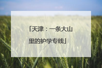 天津：一条大山里的护学专线