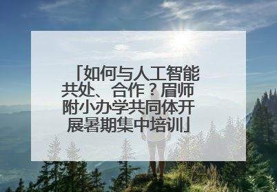 如何与人工智能共处、合作？眉师附小办学共同体开展暑期集中培训