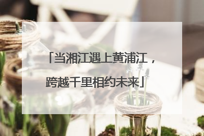 当湘江遇上黄浦江，跨越千里相约未来