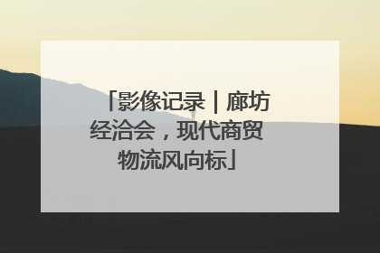 影像记录｜廊坊经洽会，现代商贸物流风向标