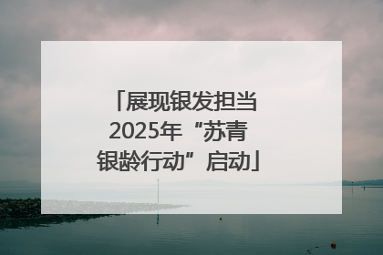 展现银发担当 2025年“苏青银龄行动”启动