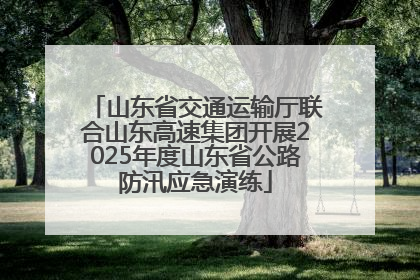 山东省交通运输厅联合山东高速集团开展2025年度山东省公路防汛应急演练