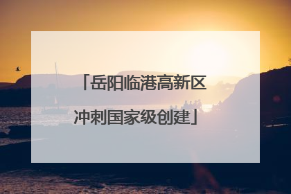 岳阳临港高新区冲刺国家级创建