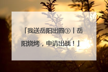 我送岳阳出圈③丨岳阳烧烤，申请出战！