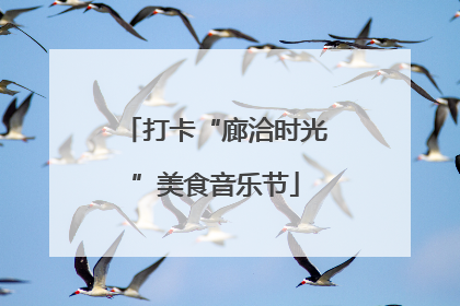 打卡“廊洽时光”美食音乐节