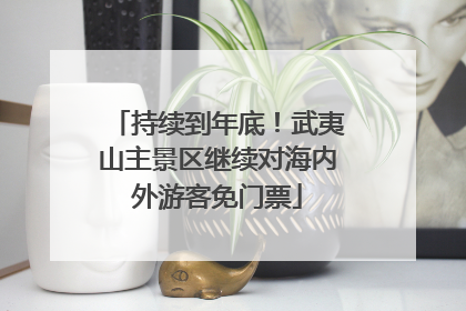 持续到年底！武夷山主景区继续对海内外游客免门票