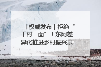 权威发布｜拒绝“千村一面”！东阿差异化推进乡村振兴示范片区建设