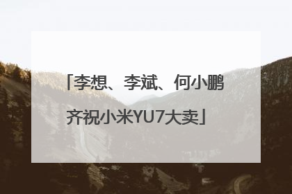 李想、李斌、何小鹏齐祝小米YU7大卖