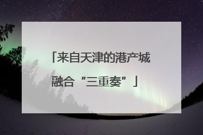 来自天津的港产城融合“三重奏”