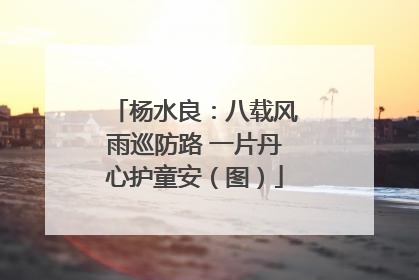 杨水良：八载风雨巡防路 一片丹心护童安（图）