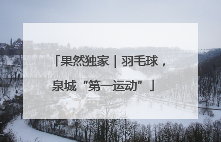 果然独家｜羽毛球，泉城“第一运动”