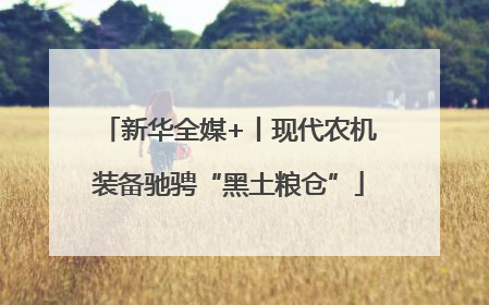 新华全媒+丨现代农机装备驰骋“黑土粮仓”