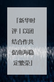 新华时评丨以团结合作共促南海稳定繁荣