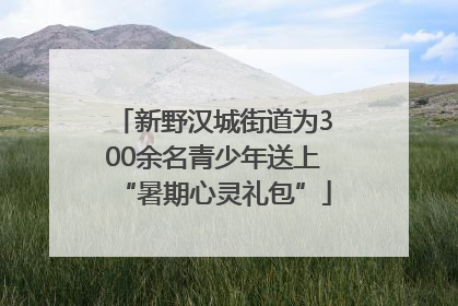 新野汉城街道为300余名青少年送上“暑期心灵礼包”