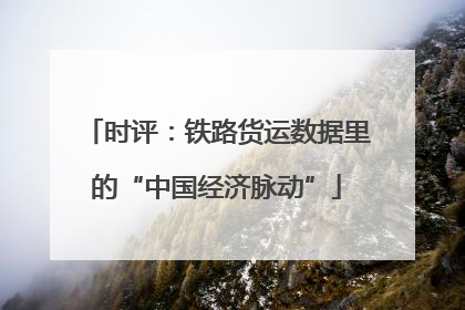 时评：铁路货运数据里的“中国经济脉动”