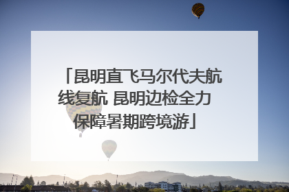 昆明直飞马尔代夫航线复航 昆明边检全力保障暑期跨境游
