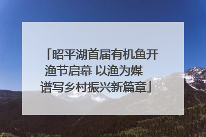 昭平湖首届有机鱼开渔节启幕 以渔为媒 谱写乡村振兴新篇章