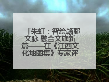 朱虹：智绘赣鄱文脉 融合文旅新篇——在《江西文化地图集》专家评审会上的演讲