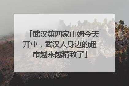 武汉第四家山姆今天开业，武汉人身边的超市越来越精致了