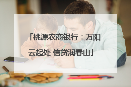 桃源农商银行：万阳云起处 信贷润春山