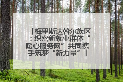 梅里斯达斡尔族区：织密新就业群体“暖心服务网”共同携手筑梦“新力量”