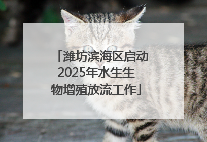 潍坊滨海区启动2025年水生生物增殖放流工作