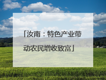 汝南：特色产业带动农民增收致富