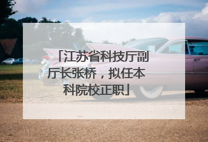 江苏省科技厅副厅长张桥，拟任本科院校正职