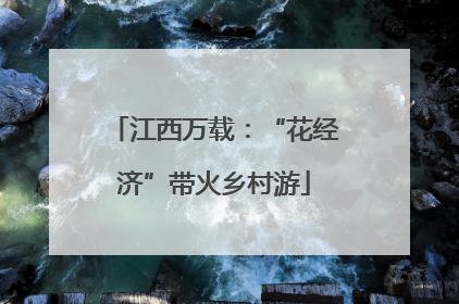 江西万载：“花经济”带火乡村游