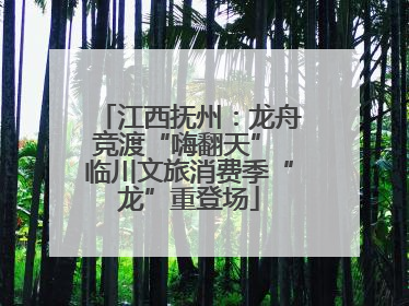 江西抚州：龙舟竞渡“嗨翻天” 临川文旅消费季“龙”重登场