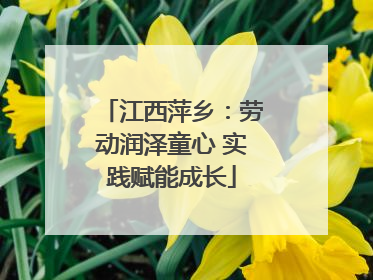 江西萍乡：劳动润泽童心 实践赋能成长