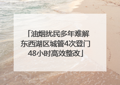 油烟扰民多年难解 东西湖区城管4次登门48小时高效整改