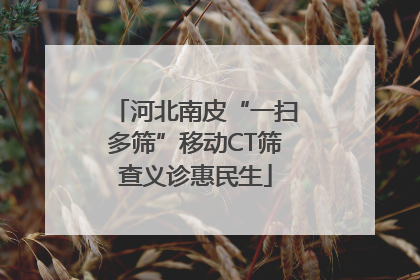 河北南皮“一扫多筛”移动CT筛查义诊惠民生