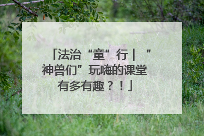 法治“童”行｜“神兽们”玩嗨的课堂有多有趣？！