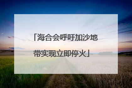 海合会呼吁加沙地带实现立即停火