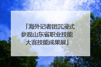 海外记者团沉浸式参观山东省职业技能大赛技能成果展