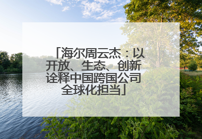 海尔周云杰：以开放、生态、创新诠释中国跨国公司全球化担当