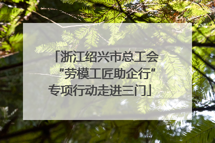 浙江绍兴市总工会“劳模工匠助企行”专项行动走进三门