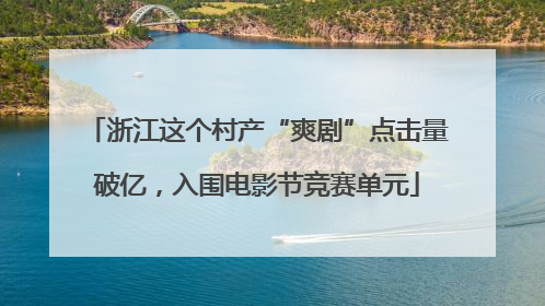 浙江这个村产“爽剧”点击量破亿，入围电影节竞赛单元