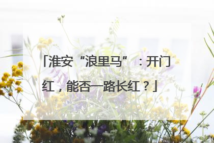 淮安“浪里马”：开门红，能否一路长红？