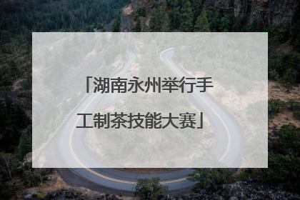 湖南永州举行手工制茶技能大赛